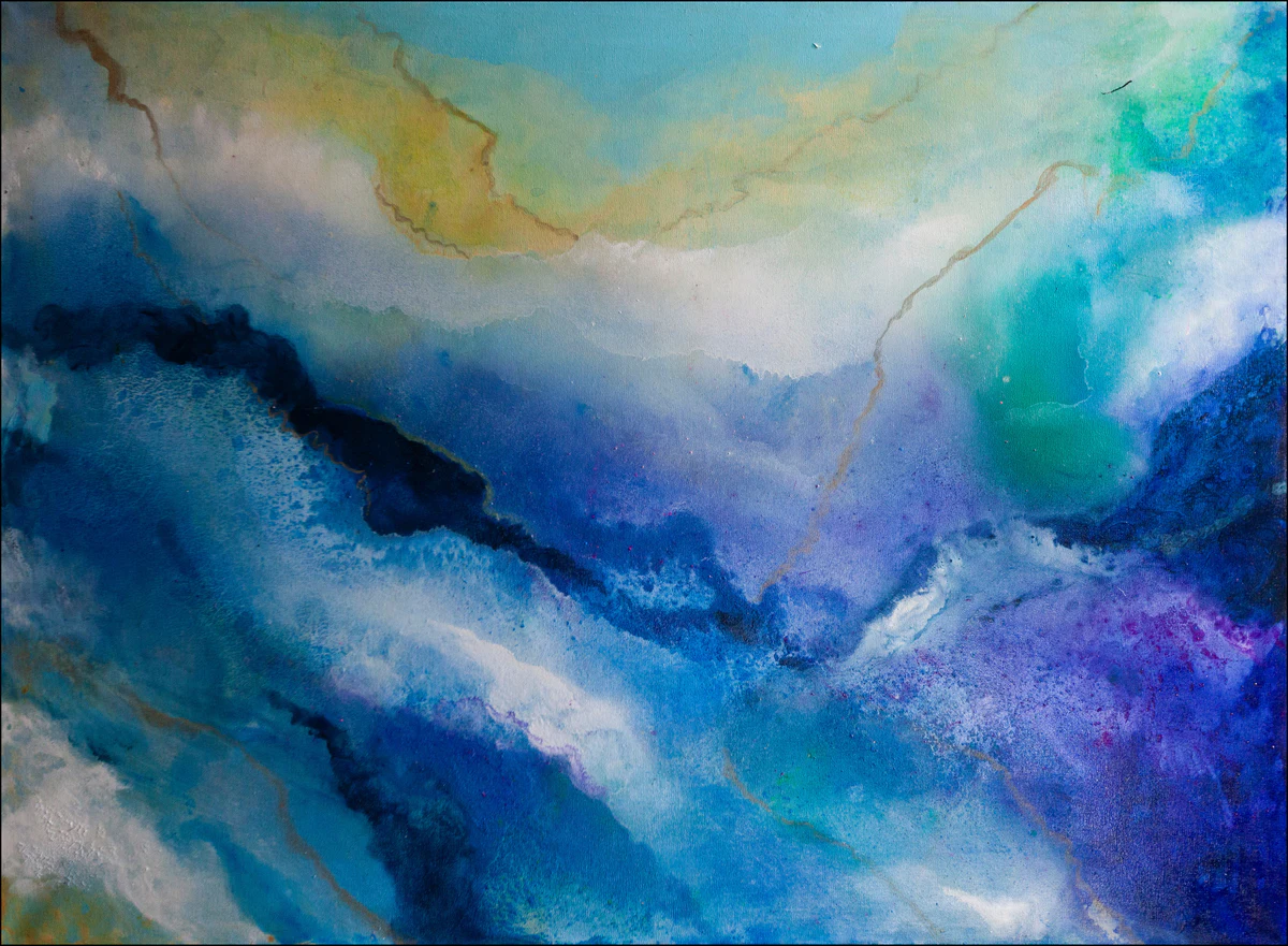 Blue Mountains, obraz Kamili Zduńczyk, 80 × 110 cm