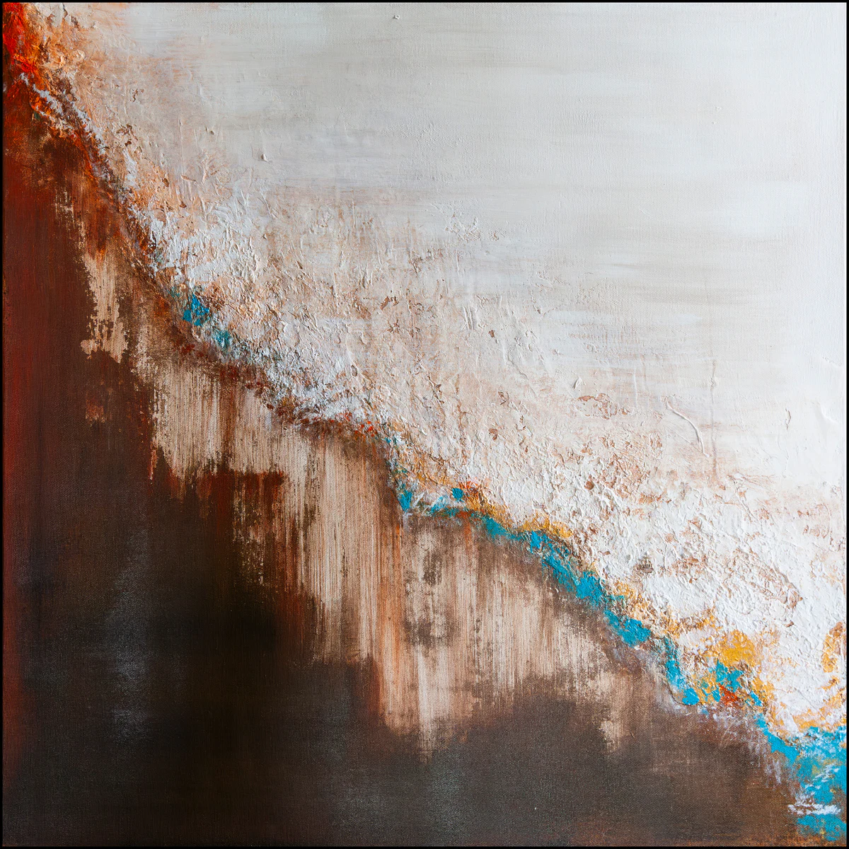 Brown Sugar, obraz Kamili Zduńczyk, 70 × 70 cm