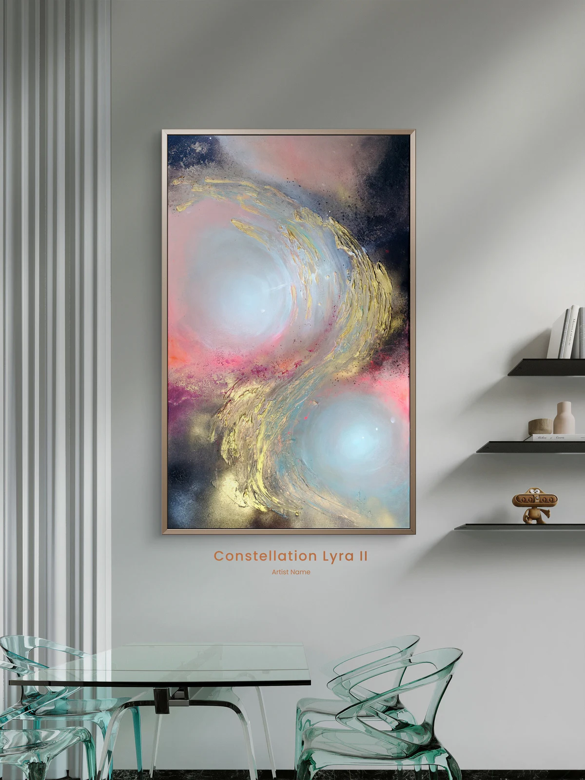 Obraz Constellation Lyra II Kamili Zduńczyk na ścianie we wnętrzu