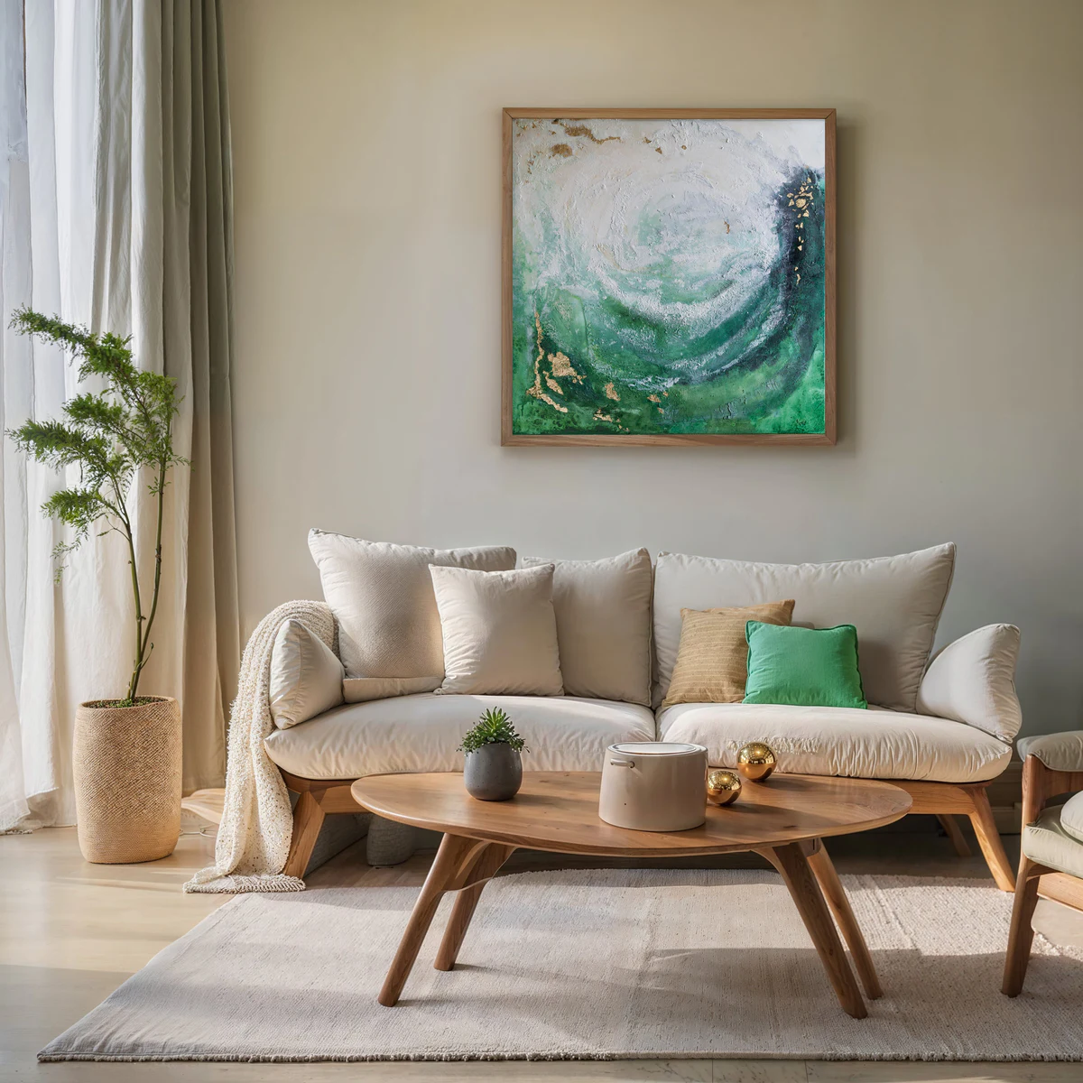 Obraz Emerald Island Kamili Zduńczyk na ścianie we wnętrzu