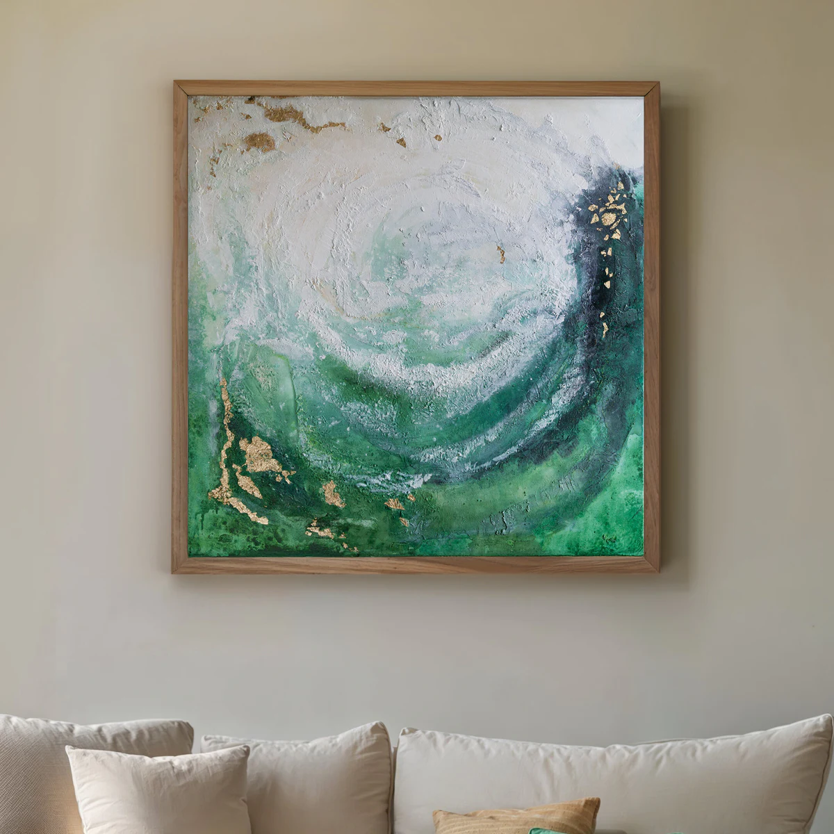 Obraz Emerald Island Kamili Zduńczyk na ścianie we wnętrzu