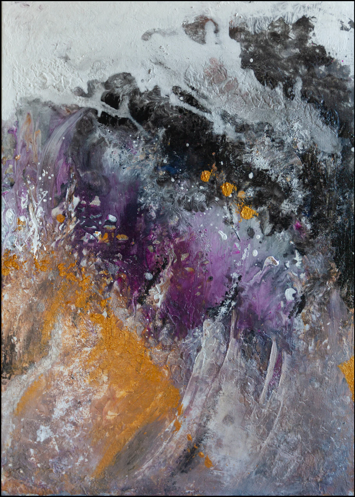 Mimosa sea/Whisper, obraz Kamili Zduńczyk, 70 × 50 cm