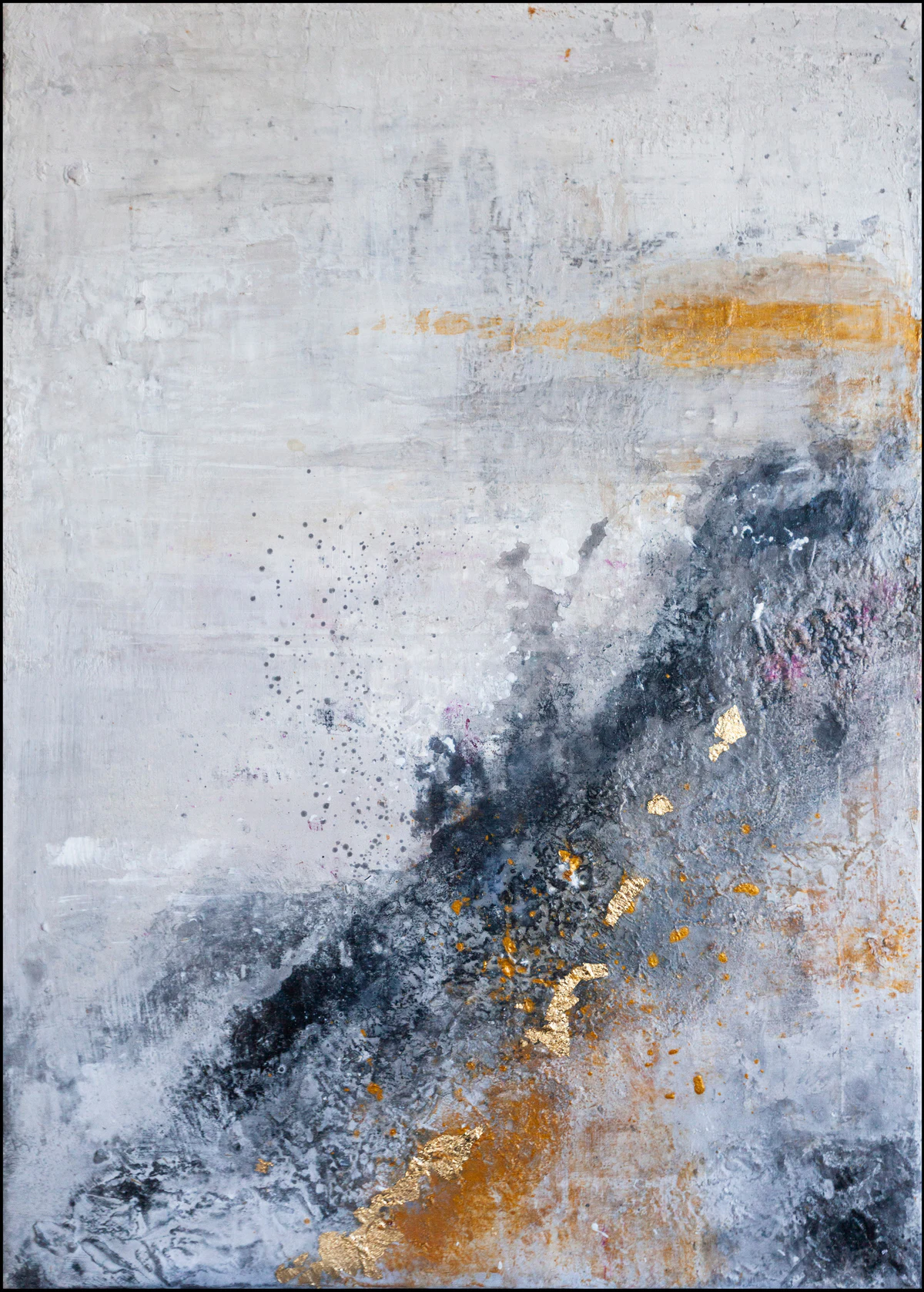 Mimosa sea/Whisper, obraz Kamili Zduńczyk, 70 × 50 cm