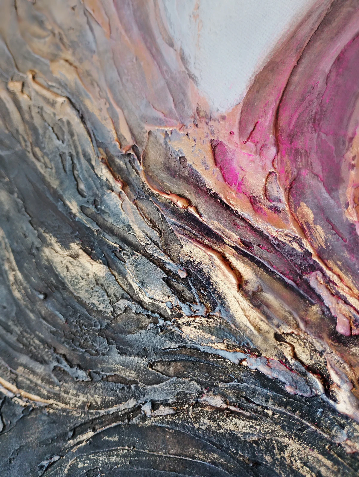 Faktura obrazu Nights In The Pink Satin z bliska