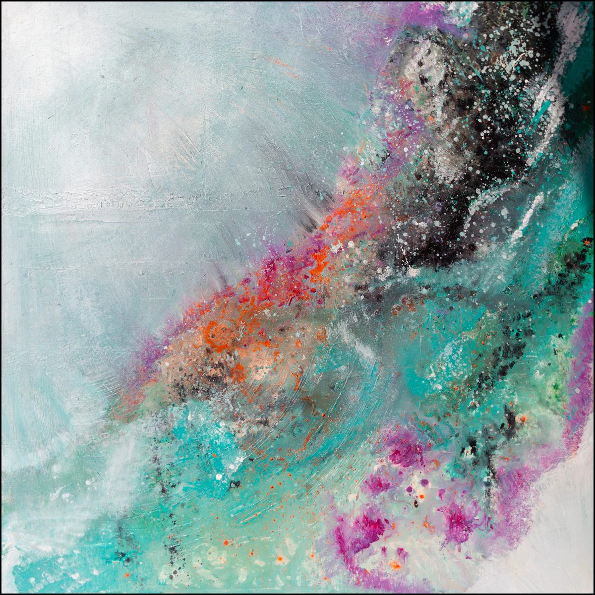 Pure Joy, obraz Kamili Zduńczyk, 70 × 70 cm