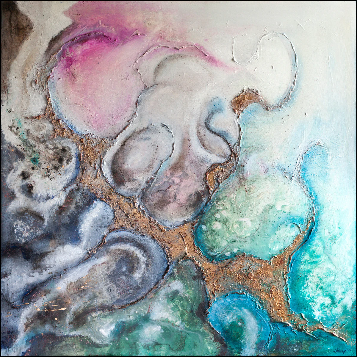 Space Butterfly, obraz Kamili Zduńczyk, 100 × 100 cm