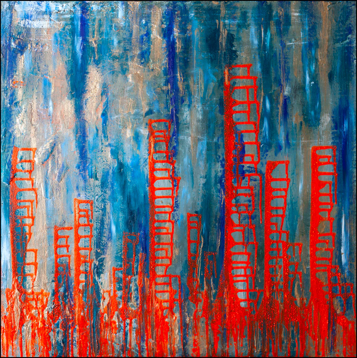 Urban Jungle, obraz Kamili Zduńczyk, 70 × 70 cm